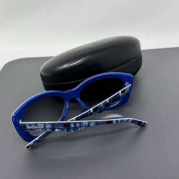 Prada Sunglasses SPR 03N Italy BF2-3M1 Size 57 [] 18 140 Blue Cat Eye - Picture 15 of 16